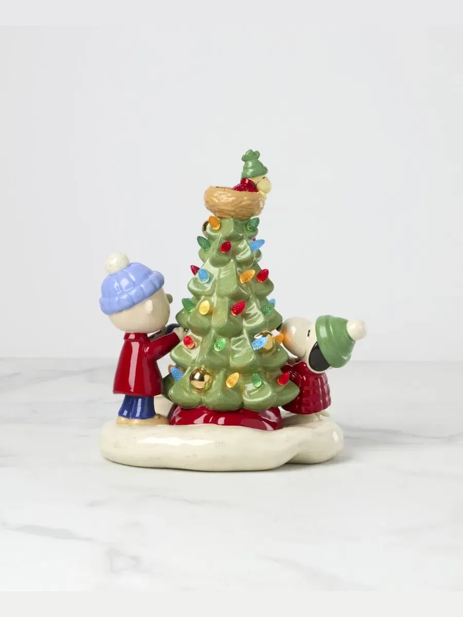 Фигурка Lenox Peanuts Christmas Light-Up Figurine с подсветкой — изображение 3 из 6, мульти