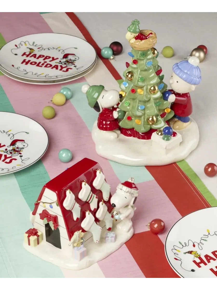 Фигурка Lenox Peanuts Christmas Light-Up Figurine с подсветкой — изображение 4 из 6, мульти