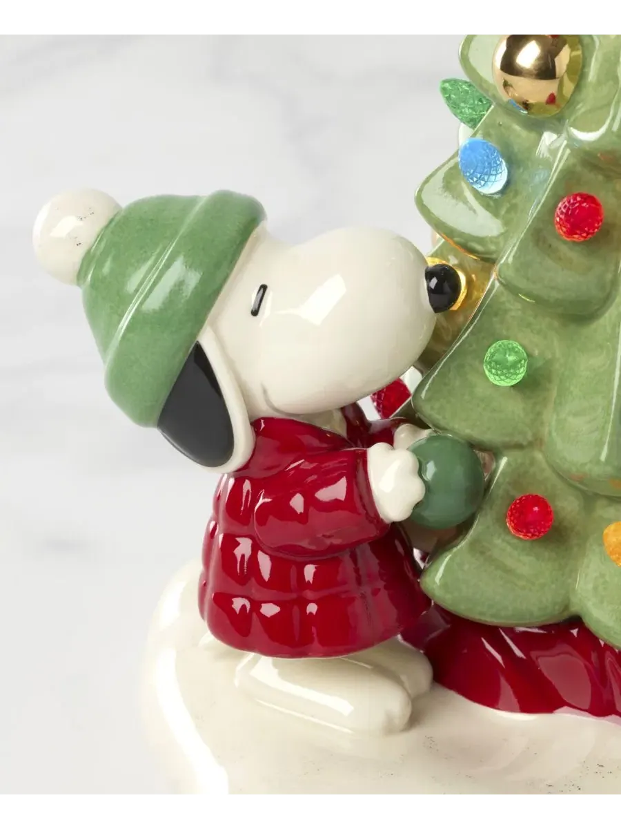 Фигурка Lenox Peanuts Christmas Light-Up Figurine с подсветкой — изображение 6 из 6, мульти