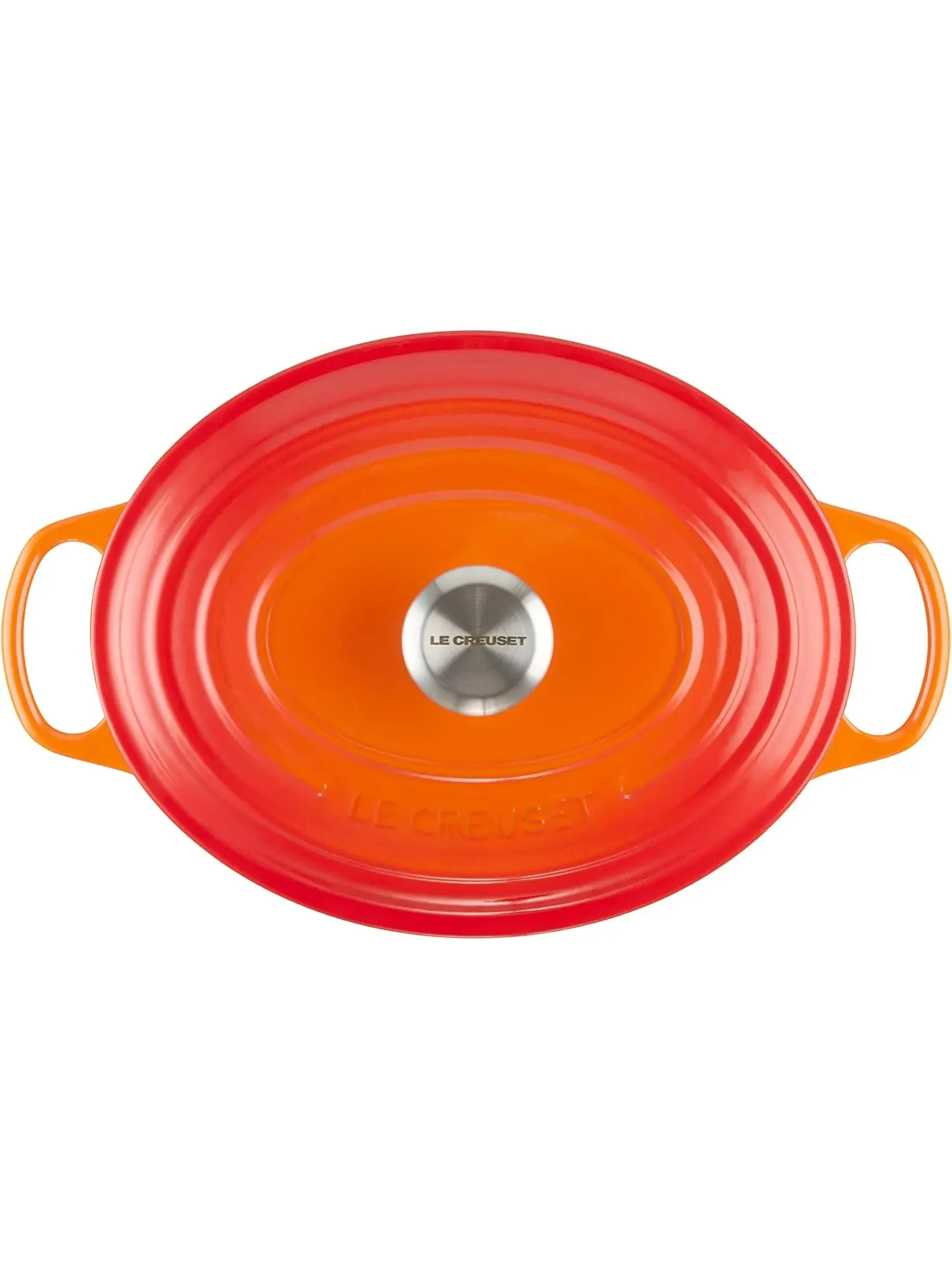 Кастрюля овальная Le Creuset Signature, 4,7 л, 29 см — изображение 2 из 7, оранжевый