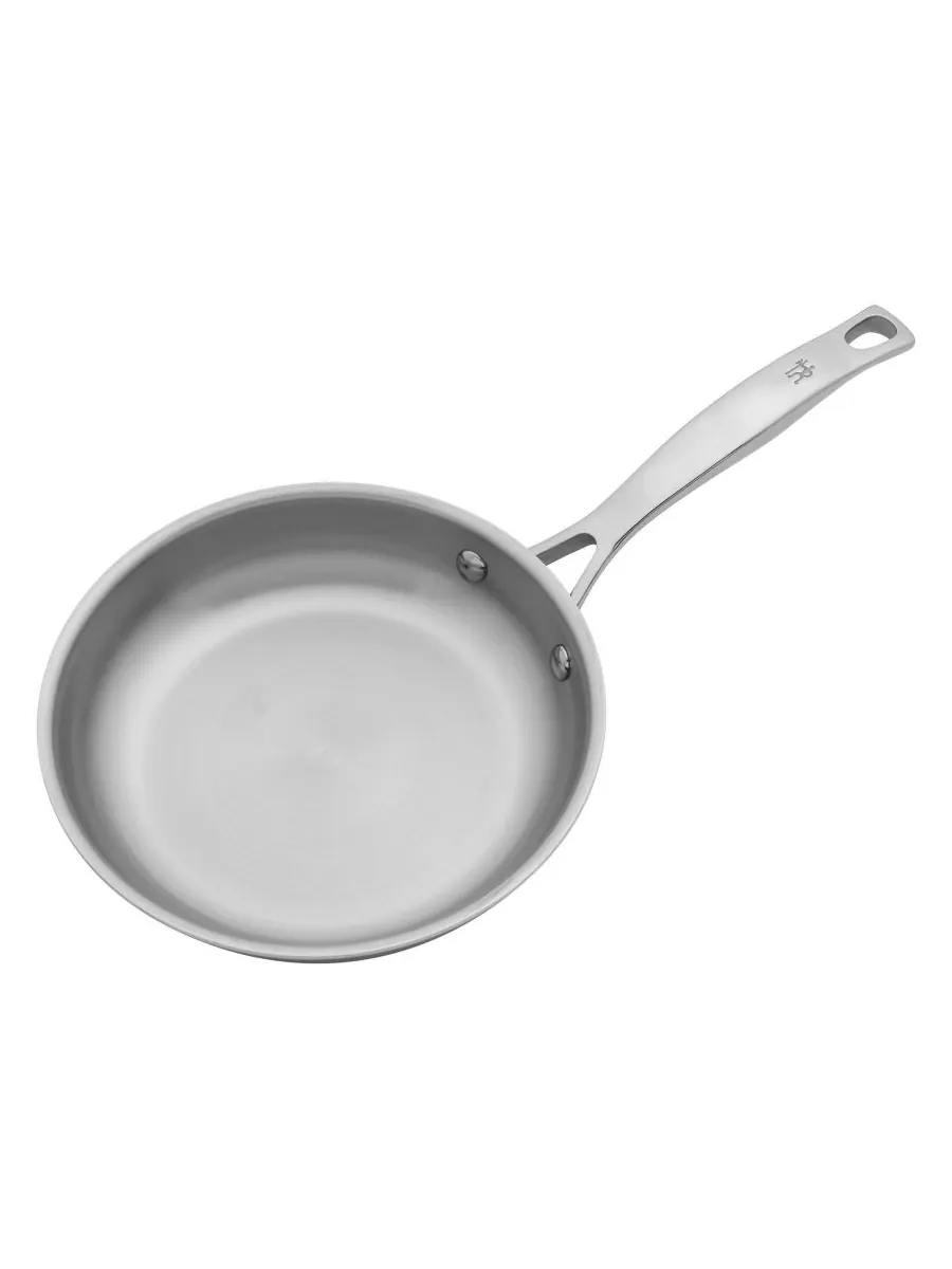 J.A. Henckels Сковорода HENCKELS Clad H3 из нержавеющей стали, 8 дюймов — изображение 2 из 6, серебристый