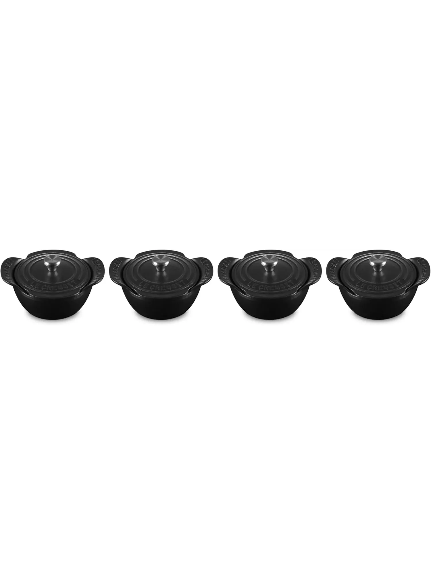Набор мини-кокотов Le Creuset с крышками, 4 предмета, 11 см, 0,3 л
