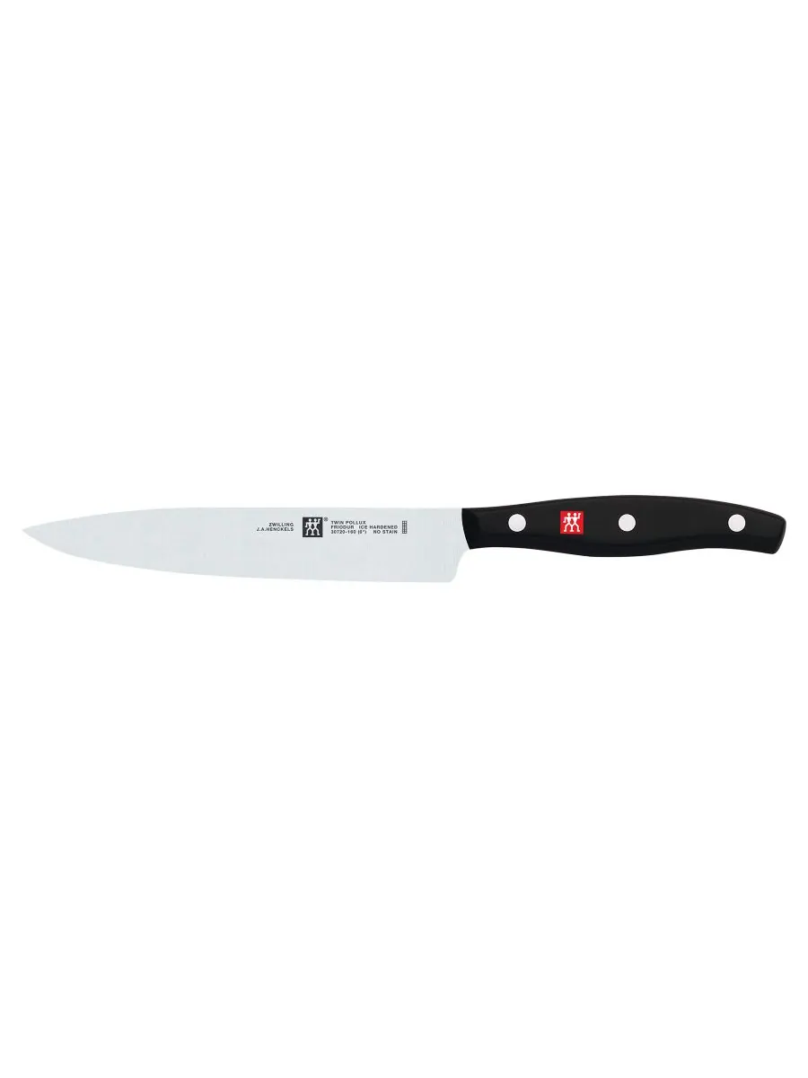 Набор кухонных ножей Zwilling Twin Signature, 3 предмета, шеф-нож/универсальный/овощной нож — изображение 5 из 7, черный