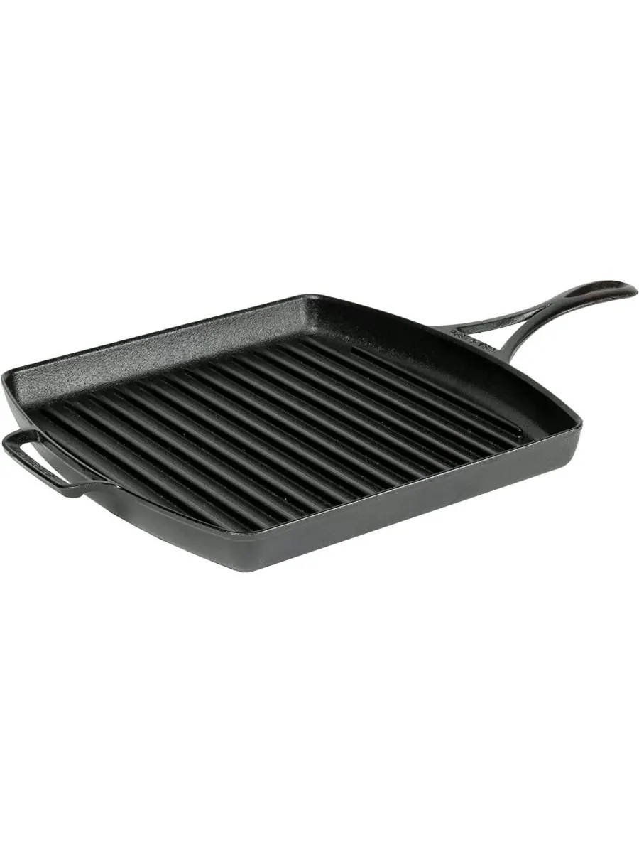 Квадратная сковорода-гриль Blacklock Triple Seasoned 12 дюймов Lodge Cast Iron