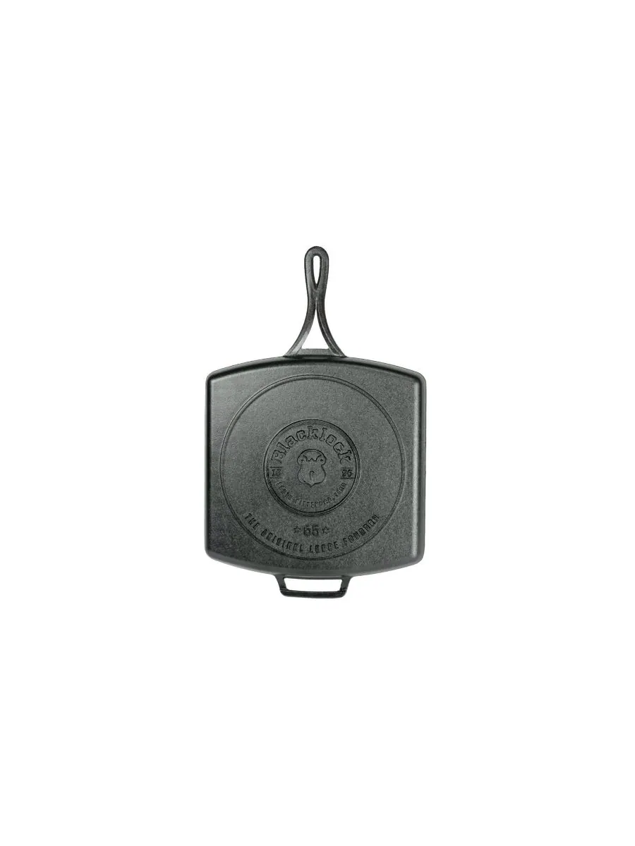 Квадратная сковорода-гриль Blacklock Triple Seasoned 12 дюймов Lodge Cast Iron — изображение 2 из 4, черный