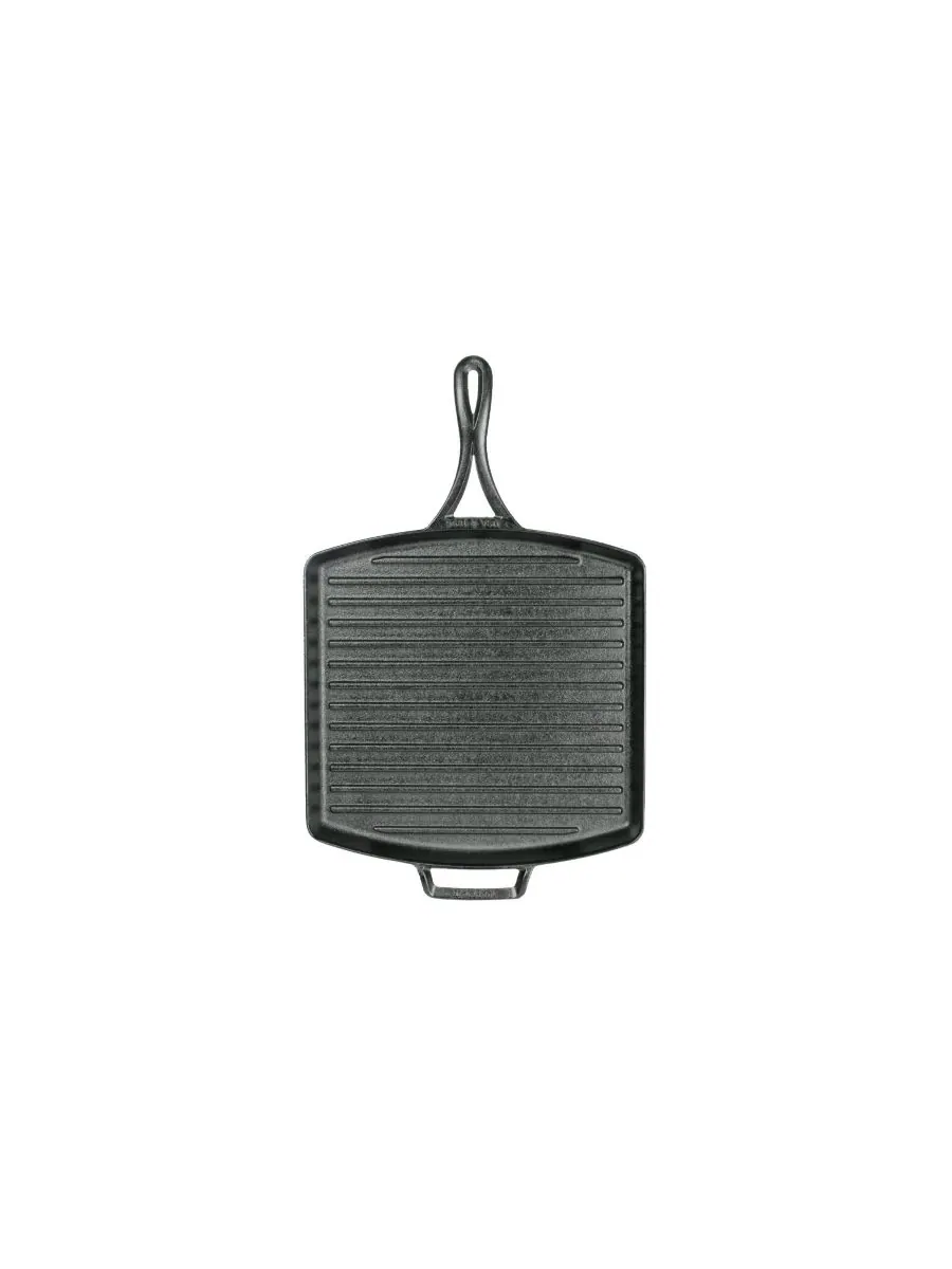 Квадратная сковорода-гриль Blacklock Triple Seasoned 12 дюймов Lodge Cast Iron — изображение 4 из 4, черный
