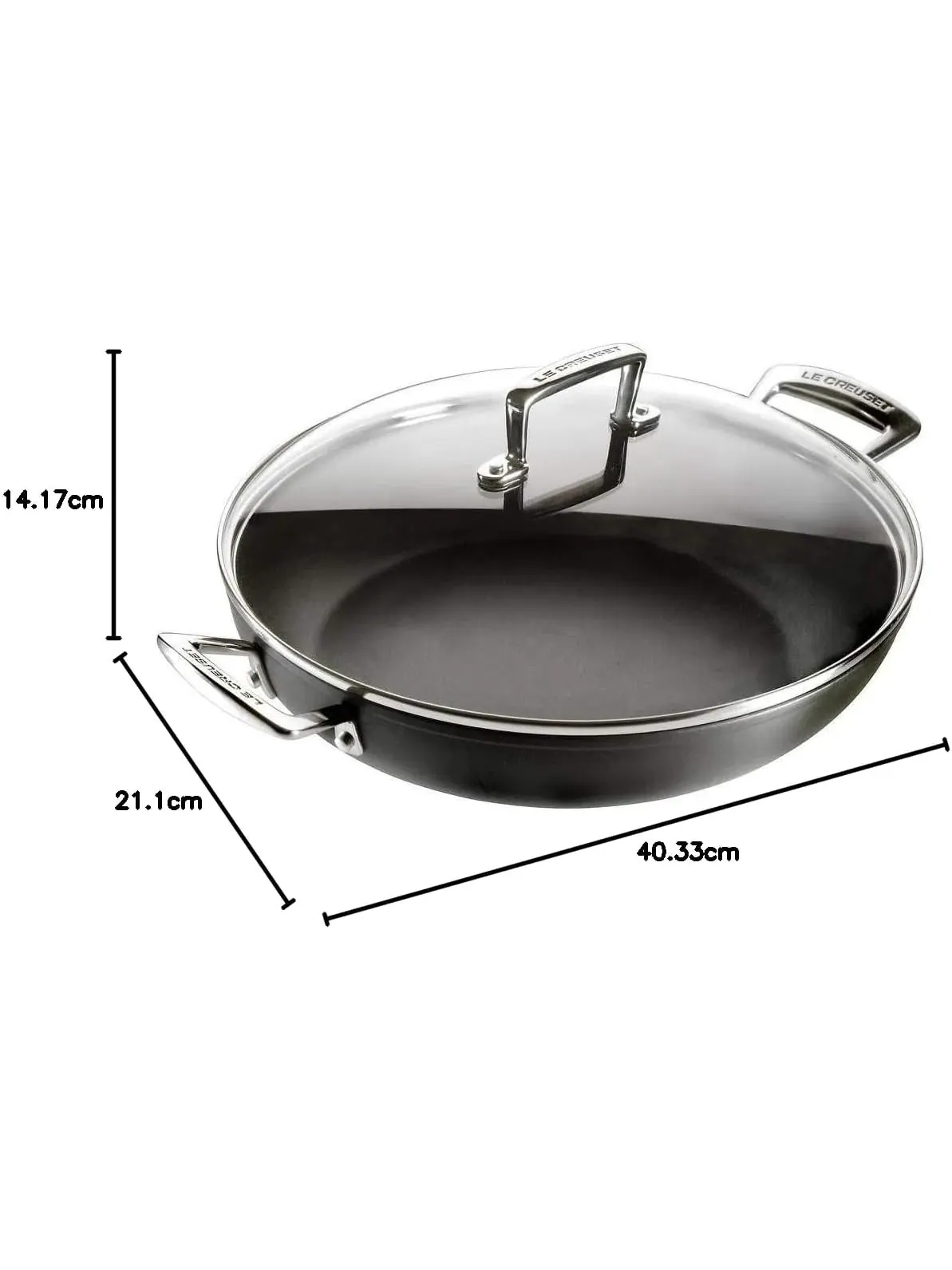 Сотейник Le Creuset Toughened Non-Stick, 30 см, 3,7 л — изображение 8 из 8, черный