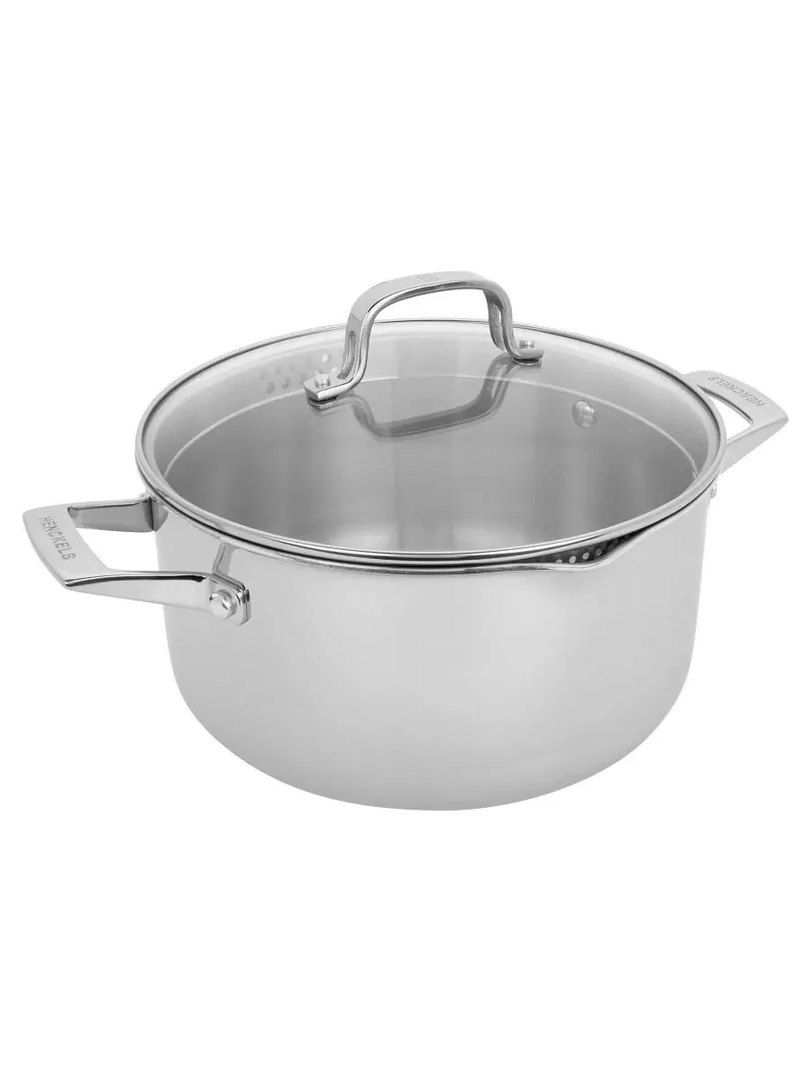 Кастрюля 6 л из нержавеющей стали с крышкой CLAD H3 Henckels