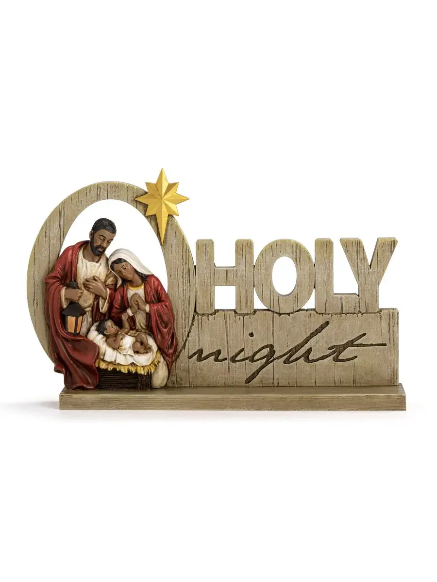 Скульптурная фигура "O Holy Night" с афроамериканским Святым Семейством Napco