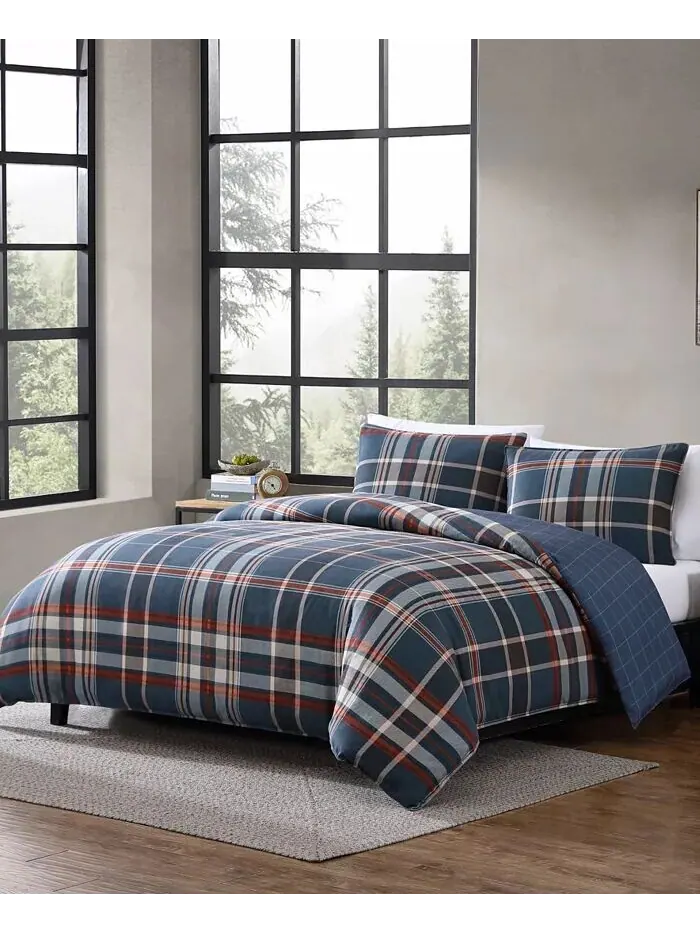 Комплекты пододеяльников из микрозамши Shasta Lake Eddie Bauer — изображение 2 из 15, индиго