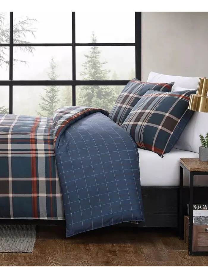 Комплекты пододеяльников из микрозамши Shasta Lake Eddie Bauer — изображение 4 из 15, индиго