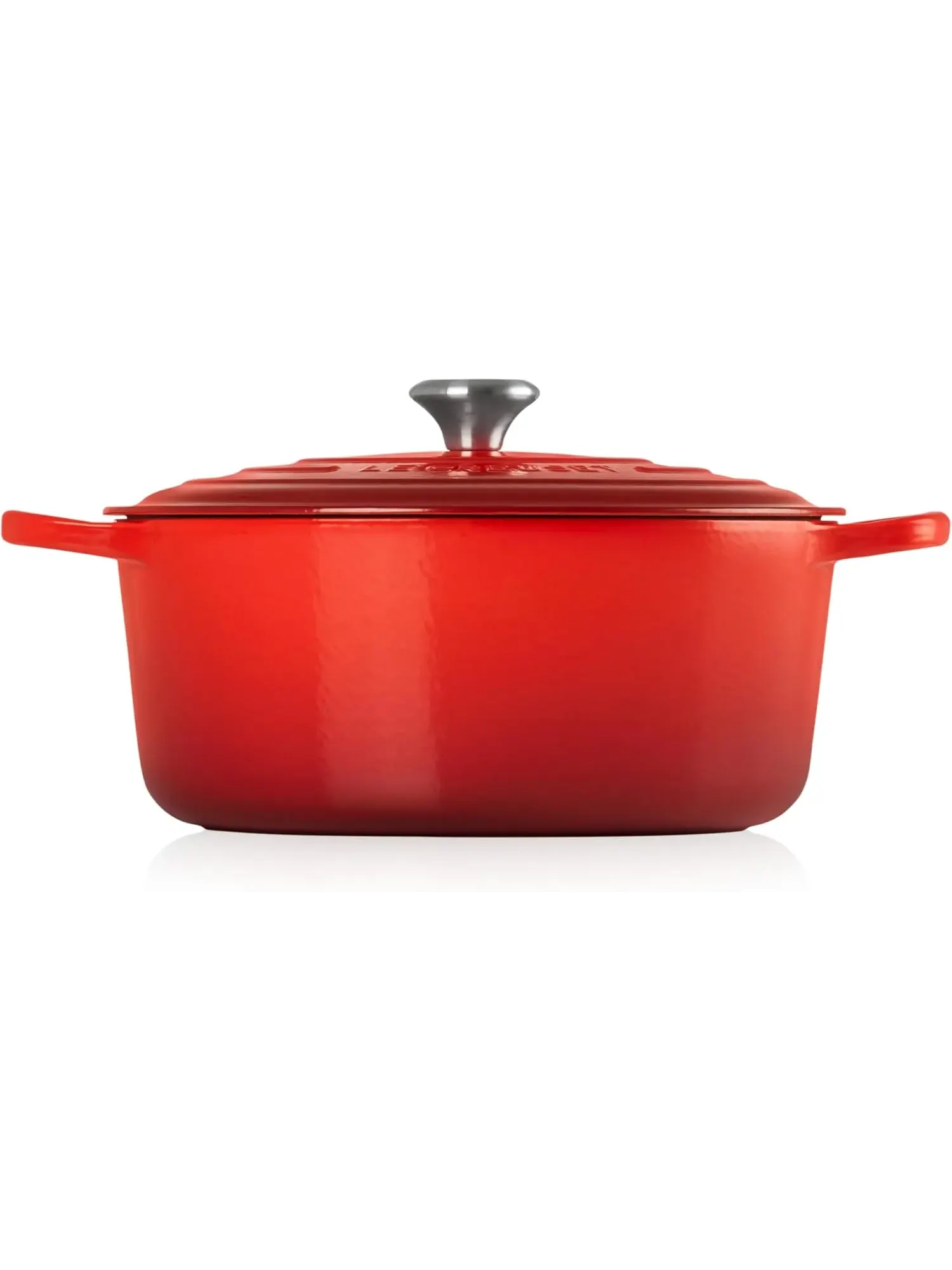 Кастрюля круглая Le Creuset Signature, 8,4 л, 30 см — изображение 4 из 7, вишневый