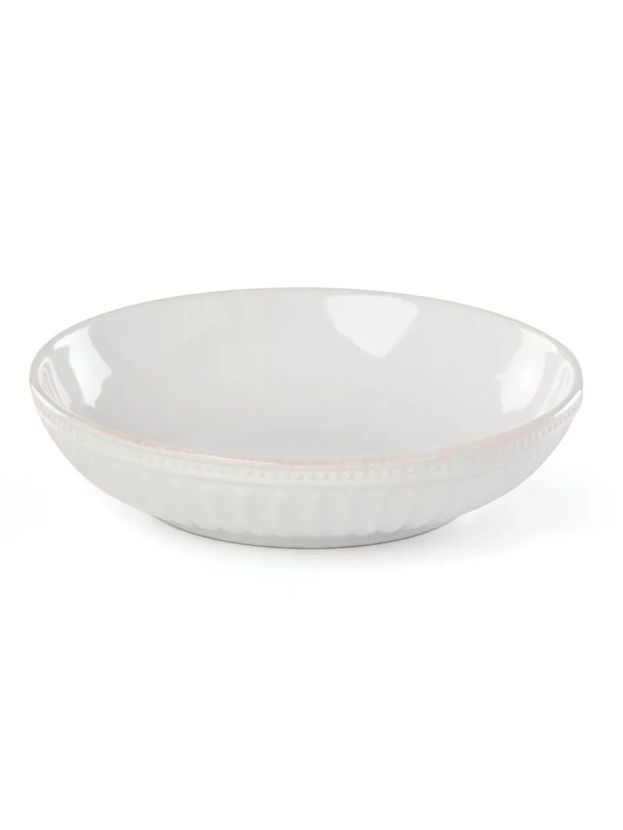 Набор из 4 французских мисок для пасты Perle Groove Lenox — изображение 3 из 3, белый
