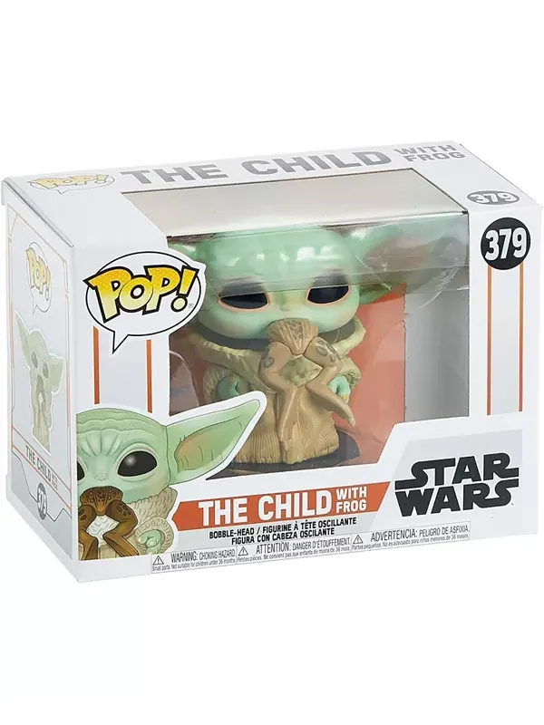 Виниловая фигурка мандалорца Funko Pop | Ребенок с лягушкой Star Wars — изображение 4 из 4, зеленый