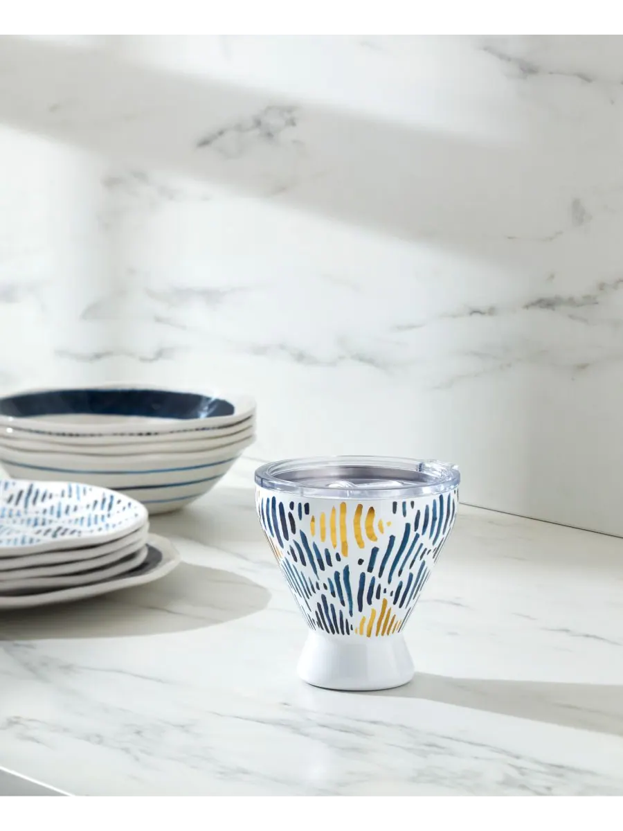 Коктейльный бокал Blue Bay из нержавеющей стали Lenox, цвет ikat — изображение 5 из 5