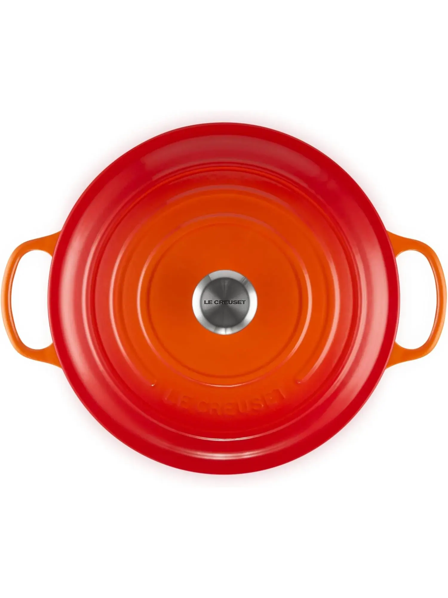 Кастрюля круглая Le Creuset Signature, 8,4 л, 30 см — изображение 2 из 7, оранжевый