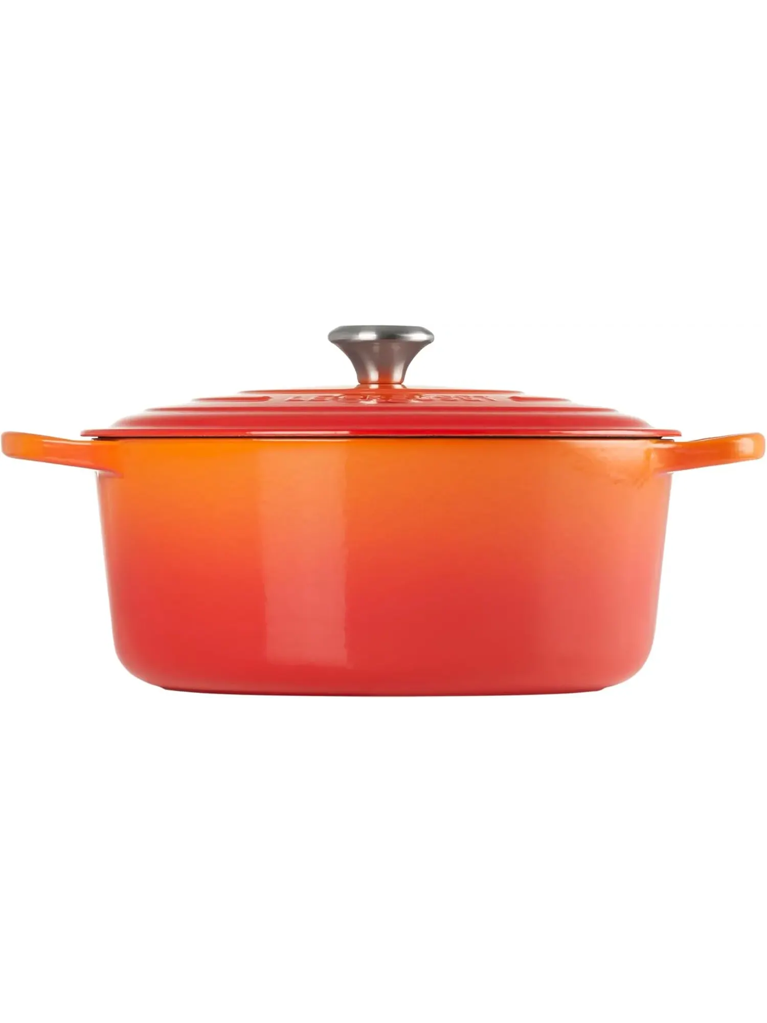 Кастрюля круглая Le Creuset Signature, 8,4 л, 30 см — изображение 4 из 7, оранжевый