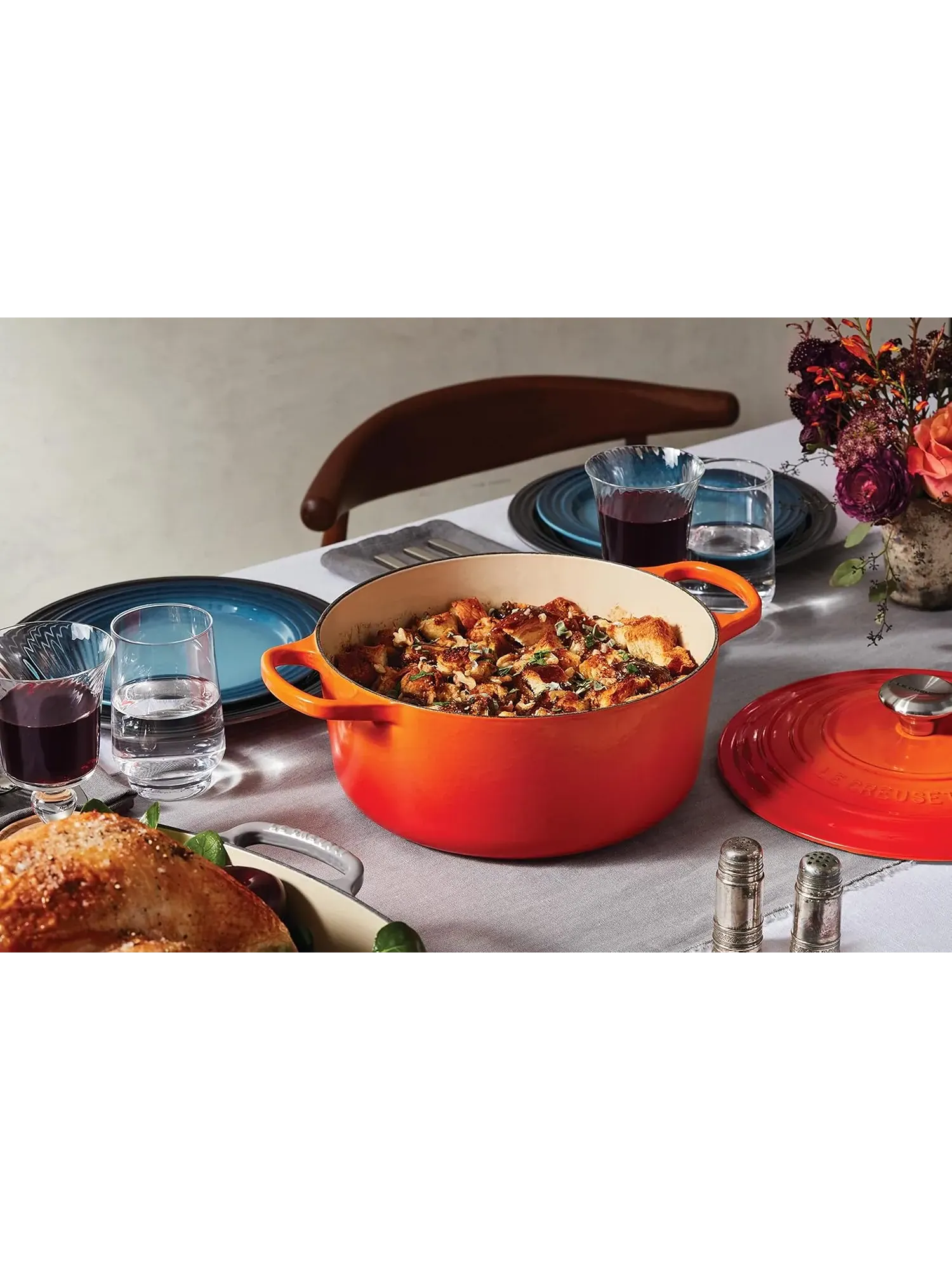 Кастрюля круглая Le Creuset Signature, 8,4 л, 30 см — изображение 5 из 7, оранжевый