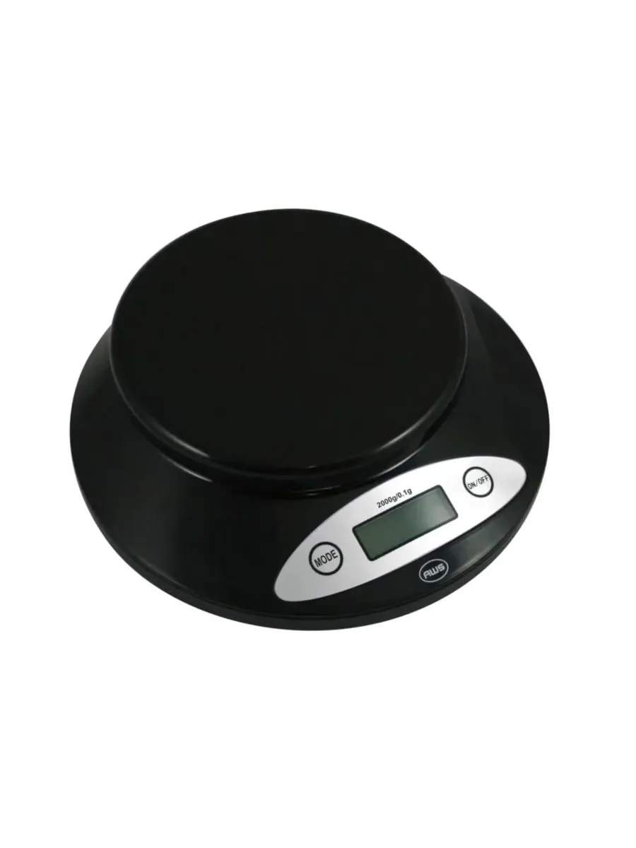 Цифровые кухонные весы для мисок 2K-Bowl, 2 л / 2000 г American Weigh Scales — изображение 3 из 4, черный