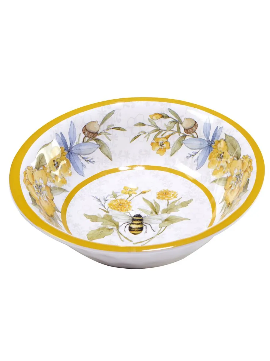 Набор из 6 меламиновых мисок Bee Sweet Certified International — изображение 2 из 2, желтый