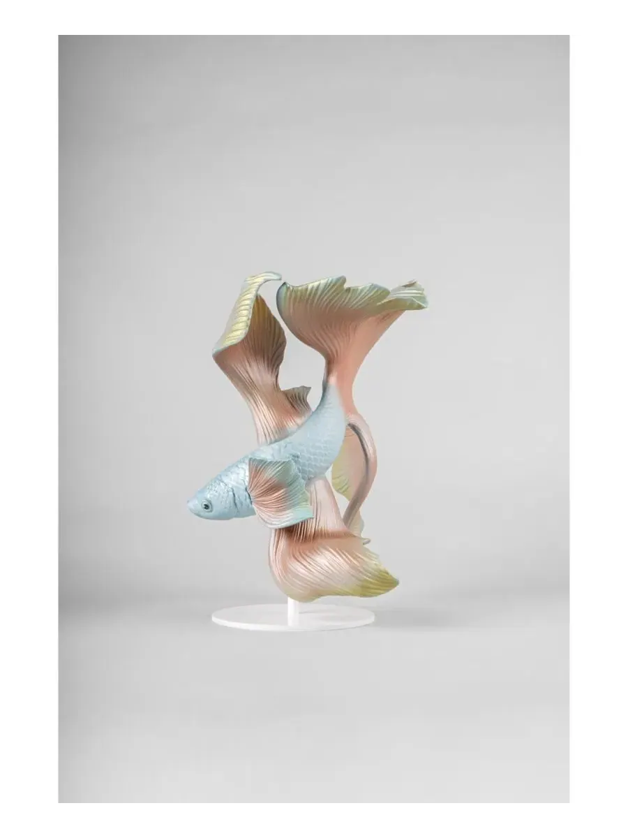 Фигурка бойцовой рыбки слева Lladro — изображение 4 из 4, мульти