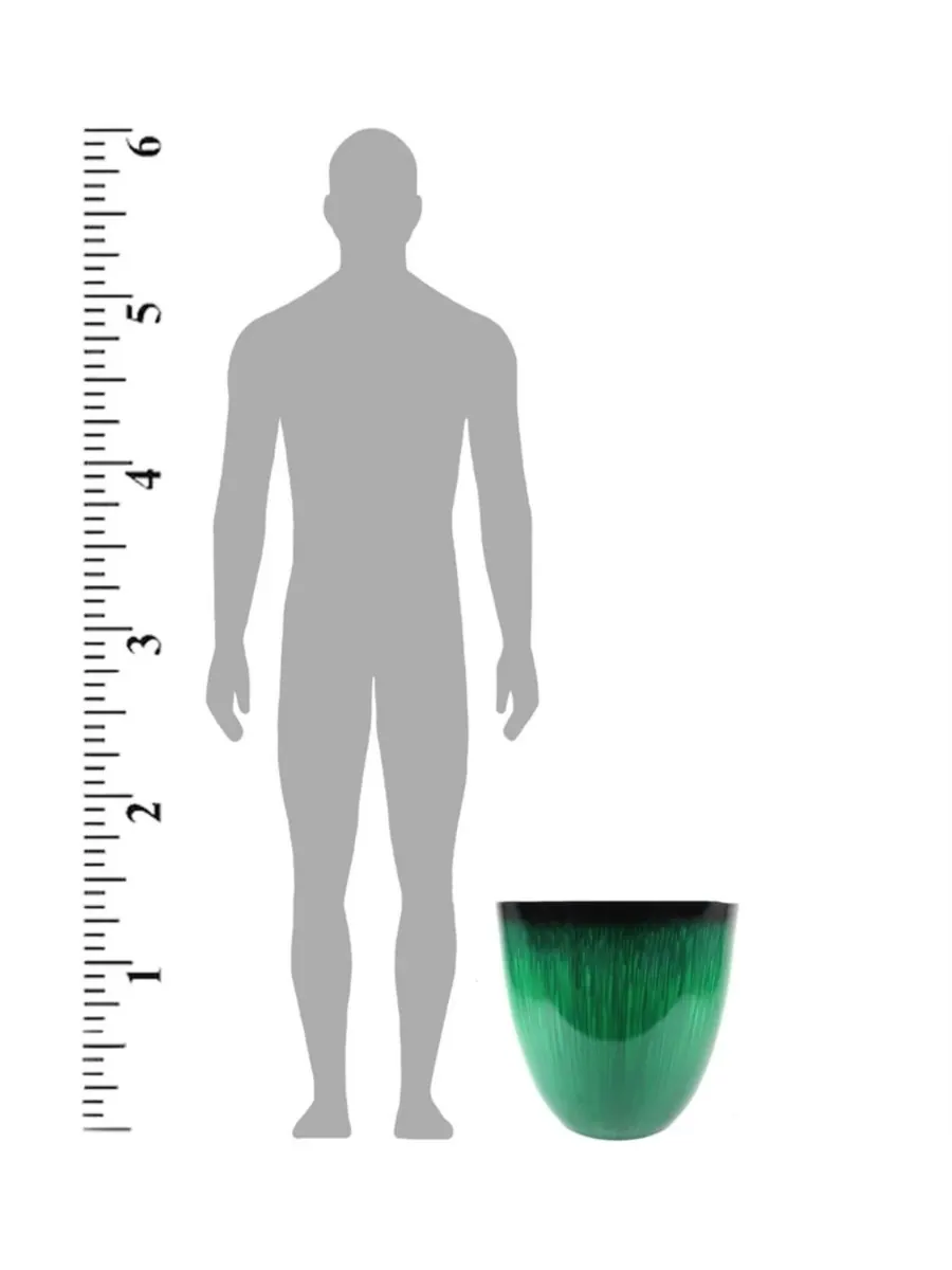 Gardener's Select Кашпо Gardeners Select EPR18-205 Egg Planter, зеленое, 18 дюймов — изображение 3 из 3, зеленый