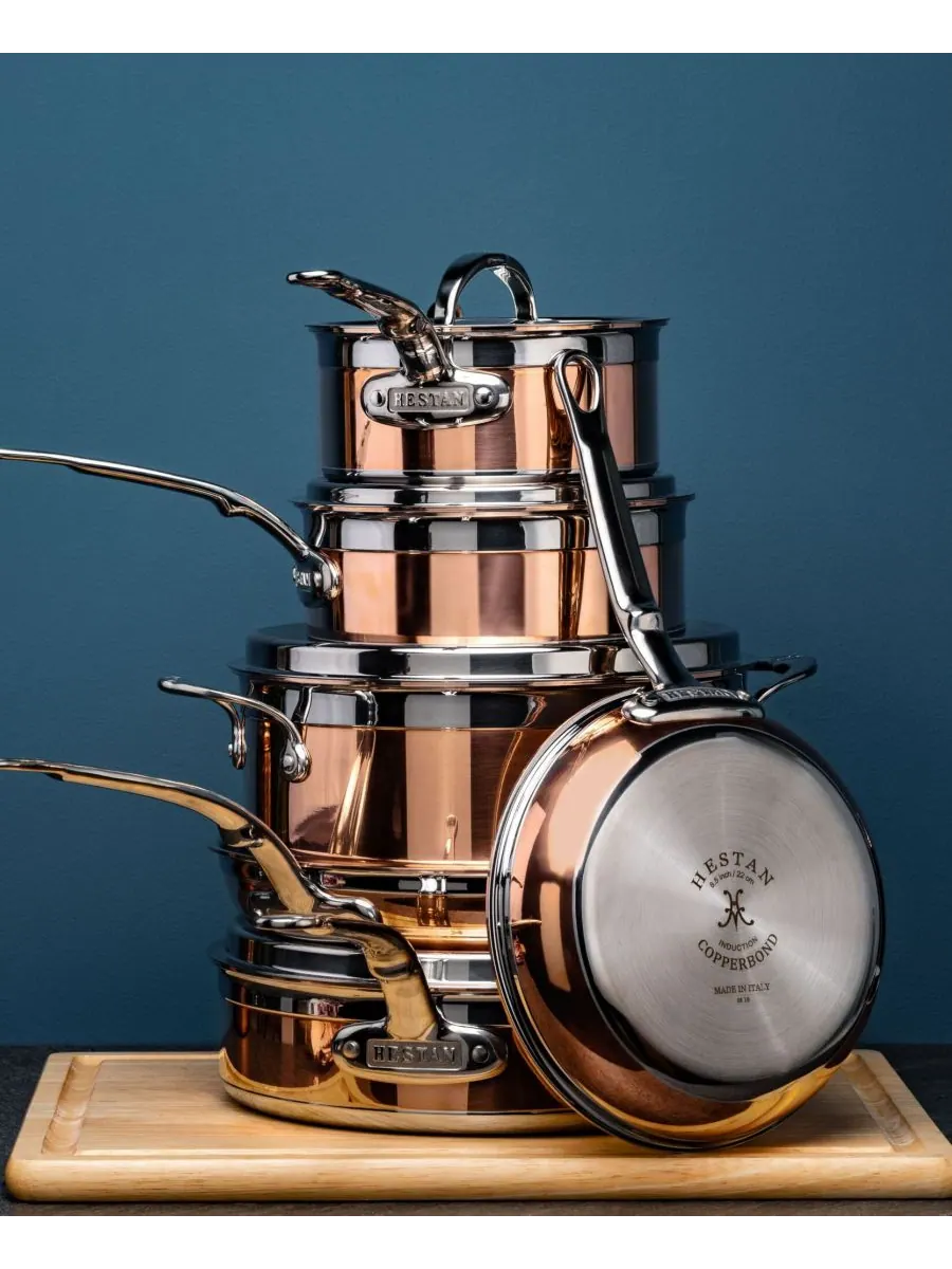 Набор посуды Hestan CopperBond Copper Induction, 10 предметов — изображение 3 из 3, медь
