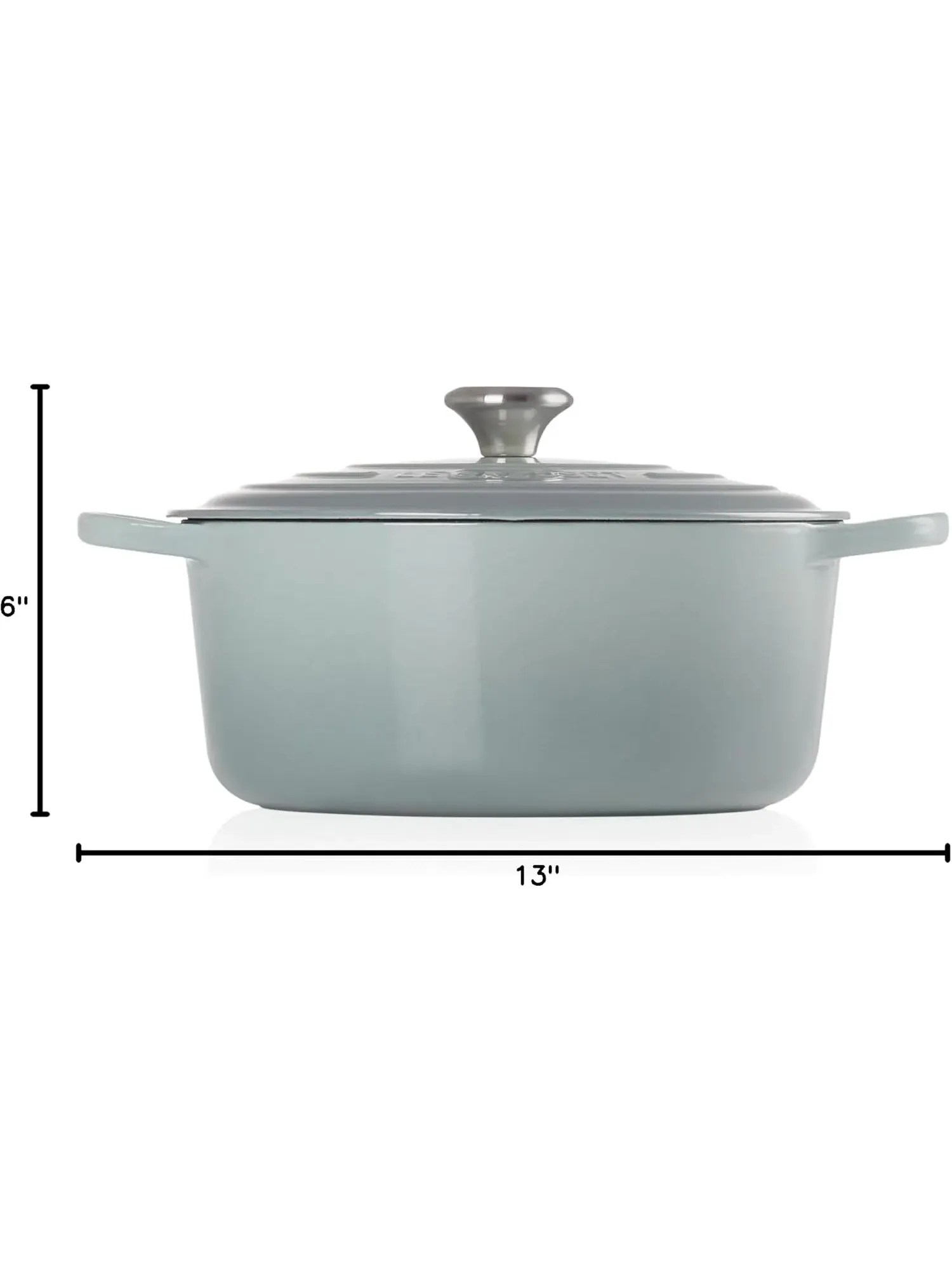 Кастрюля круглая Le Creuset Signature, 6,7 л, 28 см — изображение 7 из 7, морская соль