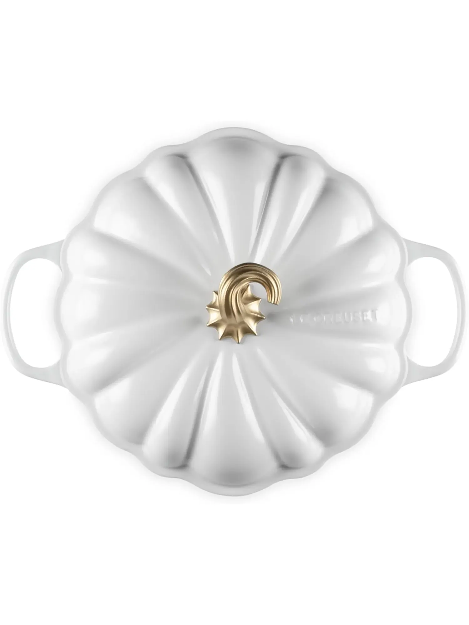 Кастрюля Le Creuset Cast Iron Pumpkin Casserole, 28 см, 2,5 л — изображение 2 из 7, белый