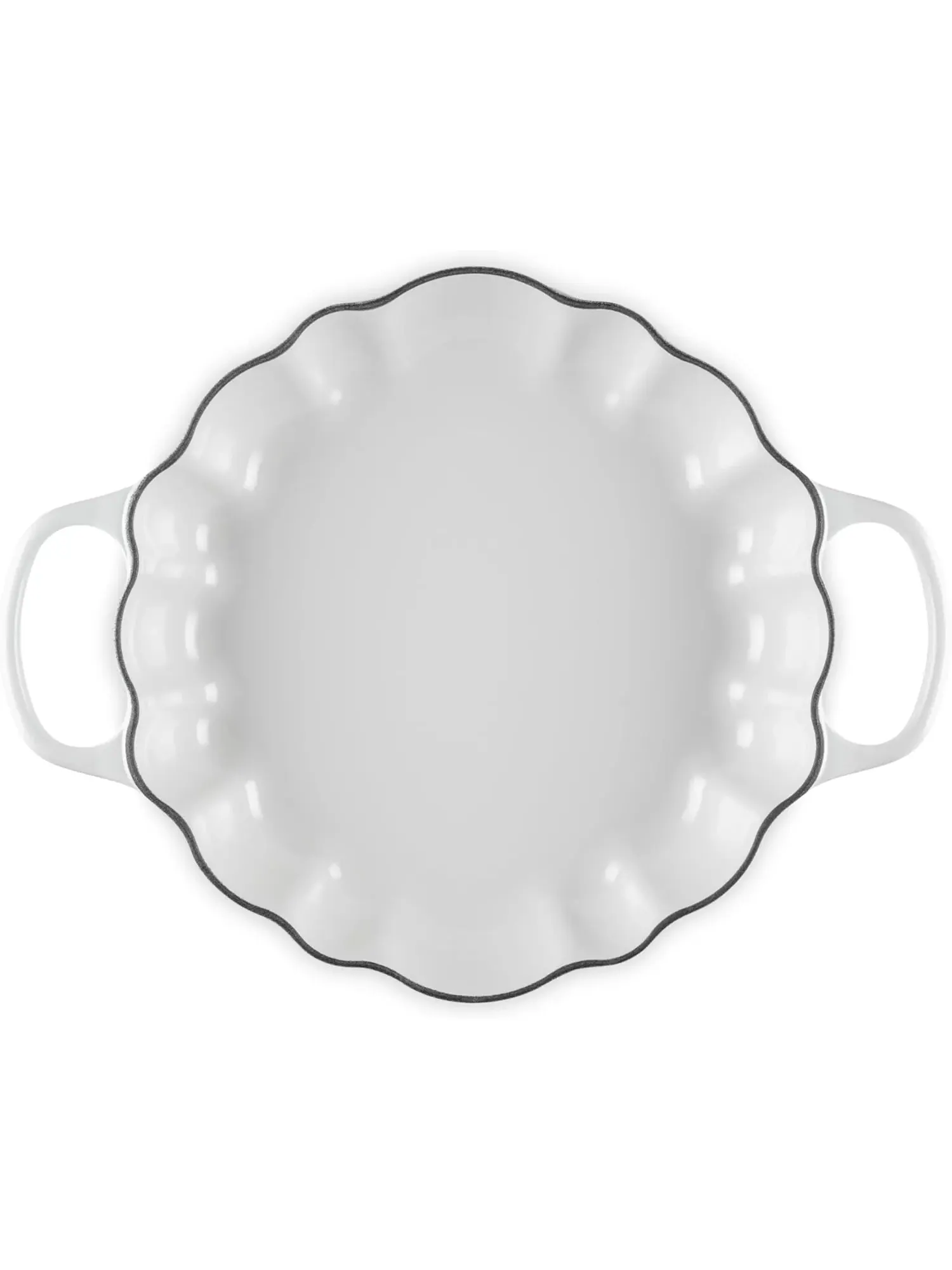 Кастрюля Le Creuset Cast Iron Pumpkin Casserole, 28 см, 2,5 л — изображение 3 из 7, белый