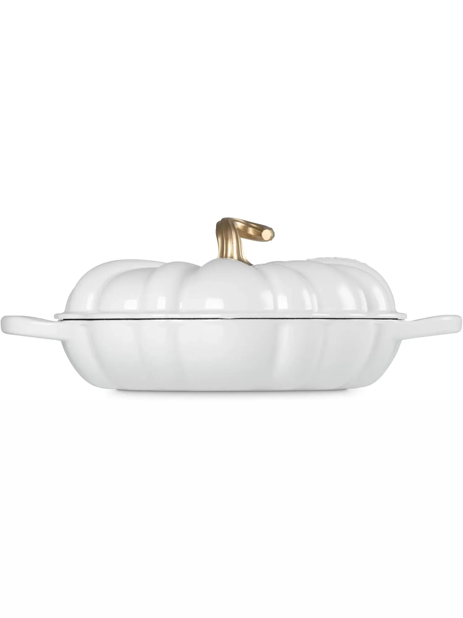 Кастрюля Le Creuset Cast Iron Pumpkin Casserole, 28 см, 2,5 л — изображение 4 из 7, белый