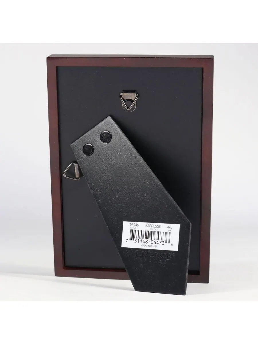 755946 Деревянная фоторамка цвета эспрессо - 4" x 6" Lawrence Frames — изображение 3 из 3, коричневый