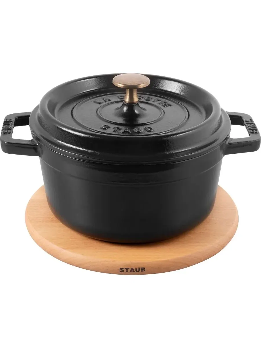 Магнитная подставка круглая Staub, 15,0 см — изображение 2 из 3, прозрачный
