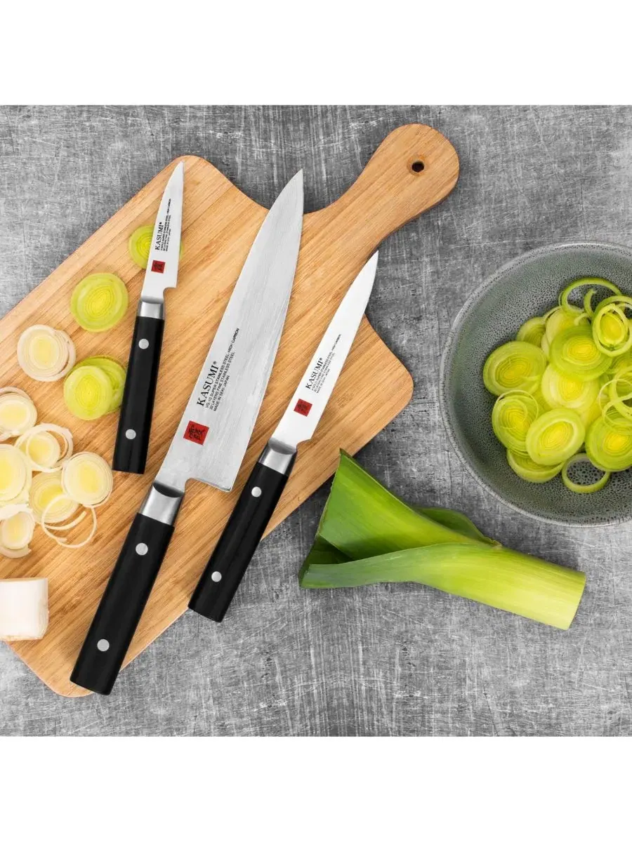 Набор из 2 ножей Gyuto 6" и 8" Chef Knife Kasumi — изображение 2 из 11, серебряный