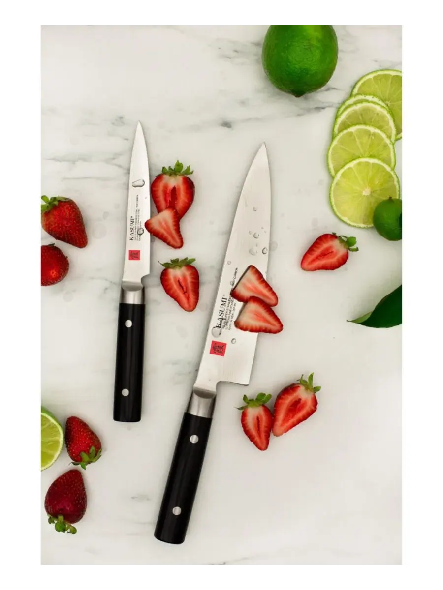 Набор из 2 ножей Gyuto 6" и 8" Chef Knife Kasumi — изображение 4 из 11, серебряный