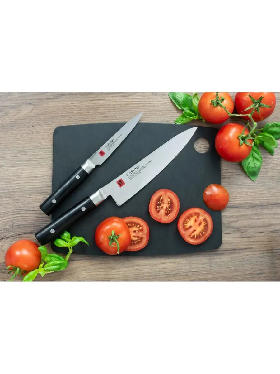 Набор из 2 ножей Gyuto 6" и 8" Chef Knife Kasumi — изображение 6 из 11, серебряный