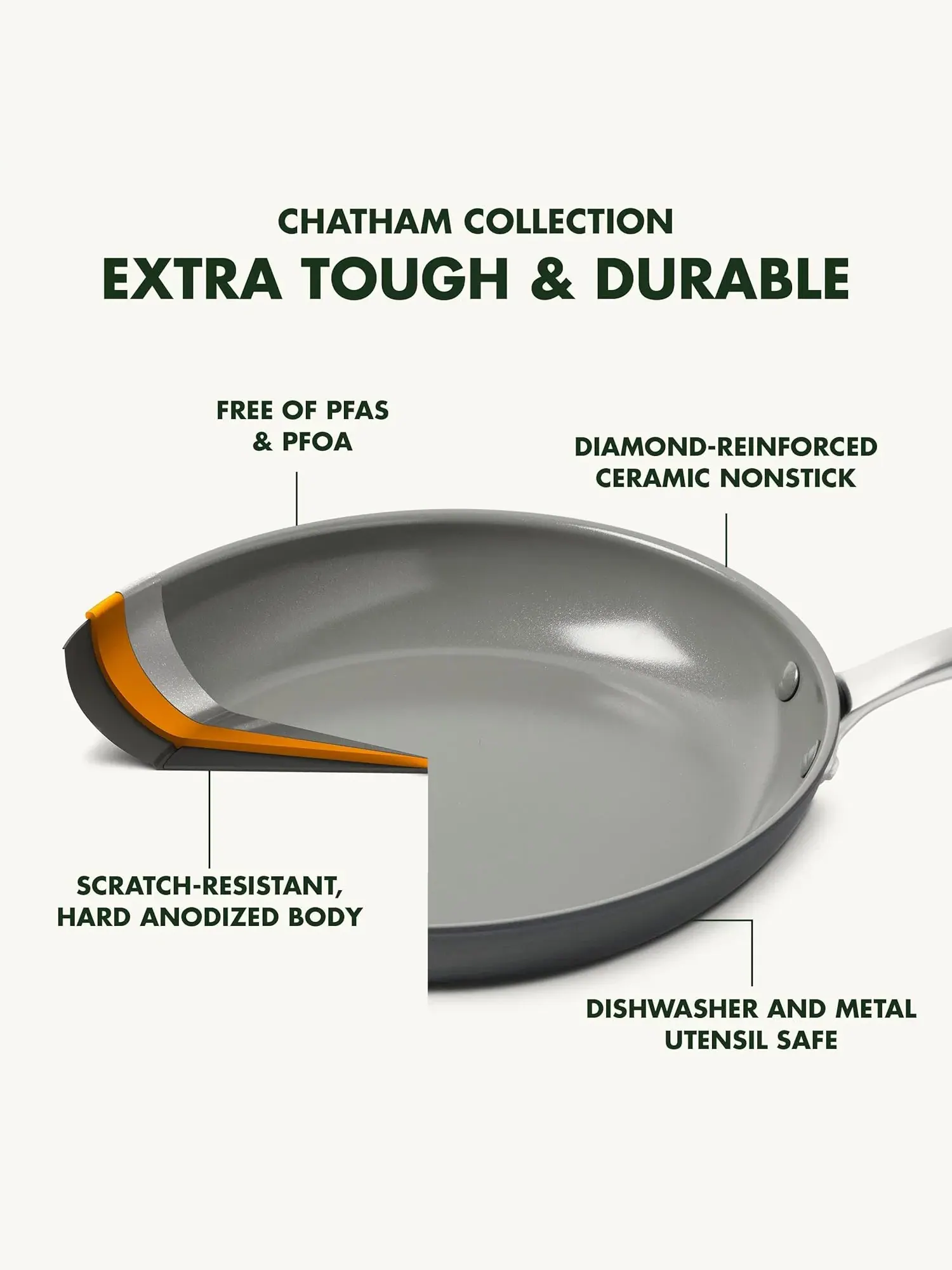 Сковорода для блинов GreenPan Chatham, 28 см — изображение 3 из 7, серый