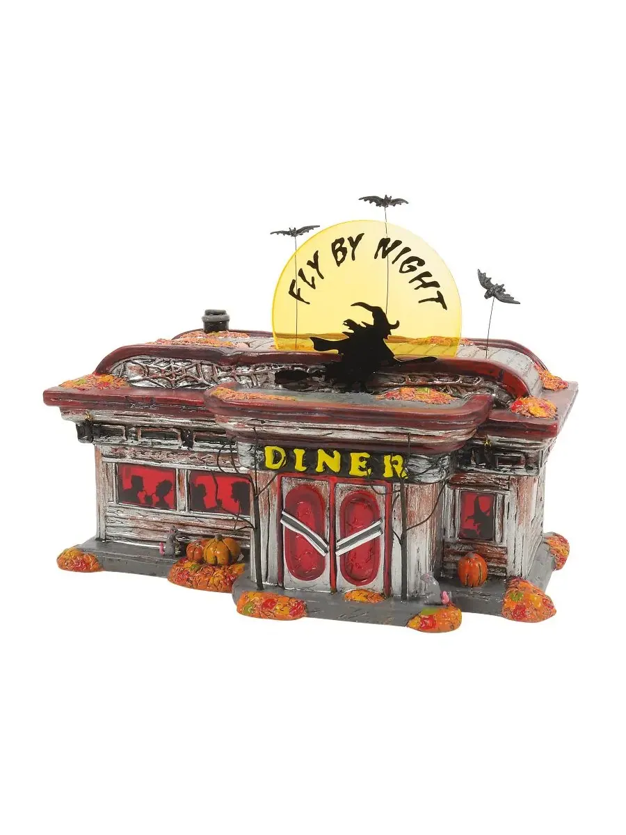Керамическая фигурка Fly By Night Diner Village Department 56 — мульти