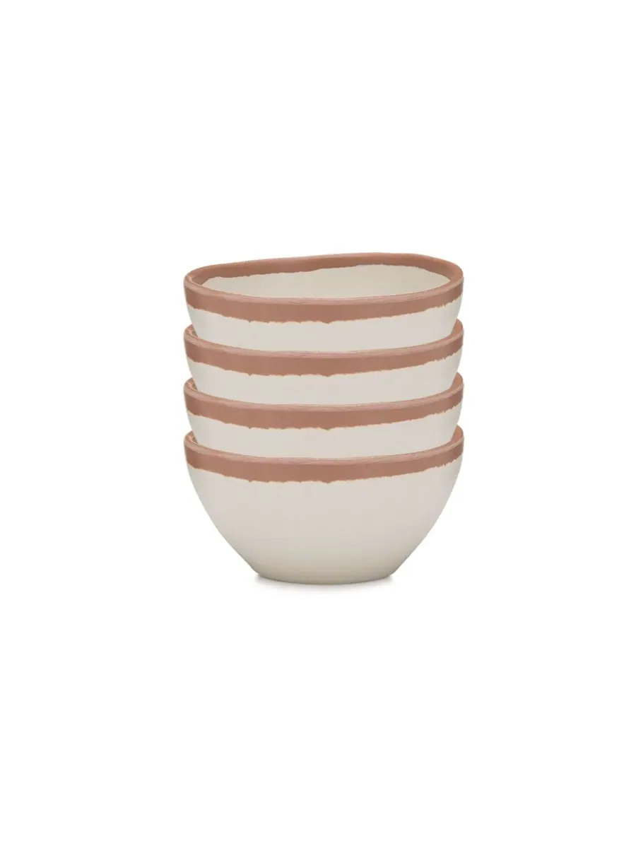 Набор из 4 терракотовых мисок для соуса Potter Terracotta Melaboo Q Squared
