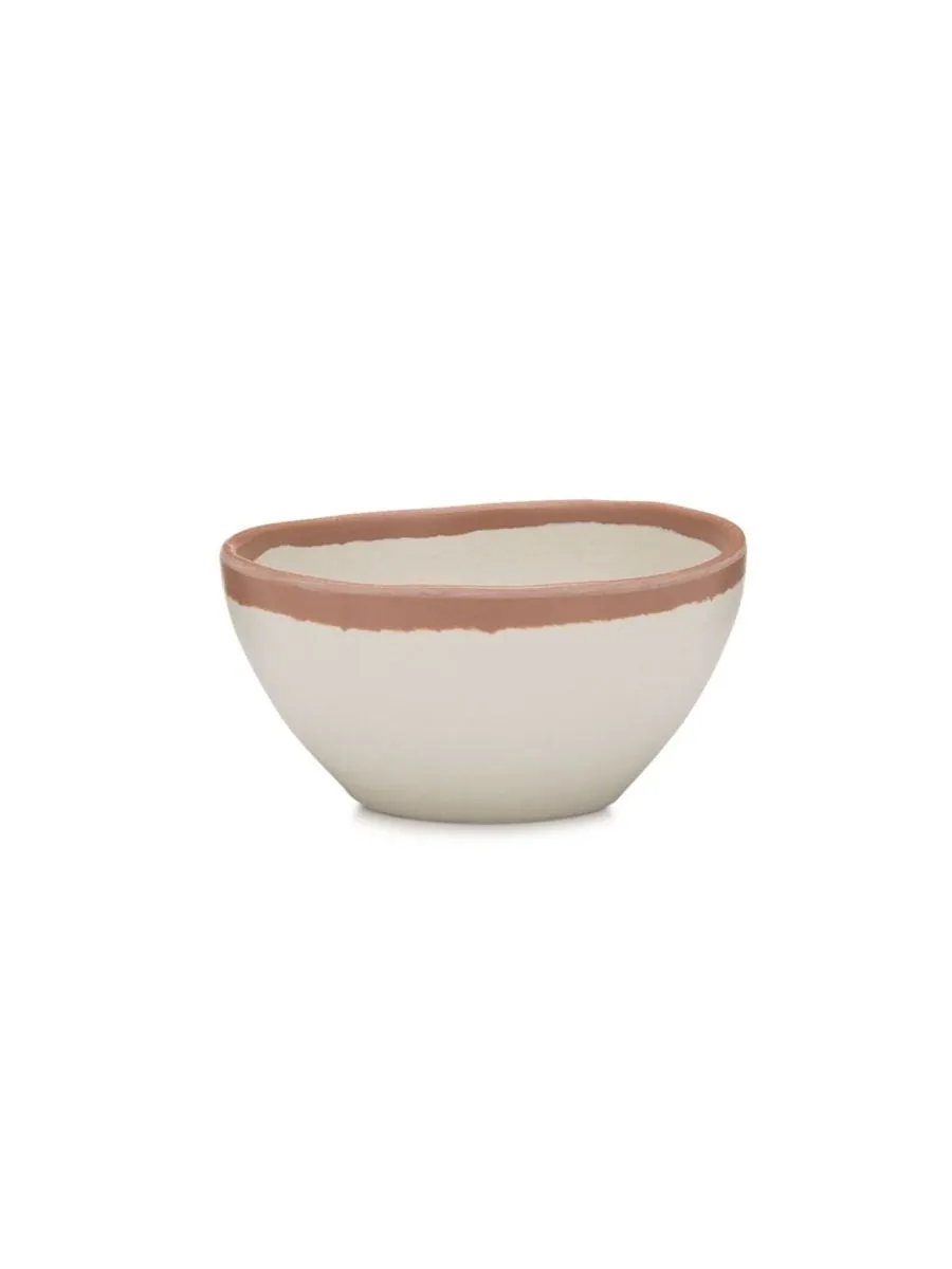 Набор из 4 терракотовых мисок для соуса Potter Terracotta Melaboo Q Squared — изображение 2 из 3, бежевый/серый
