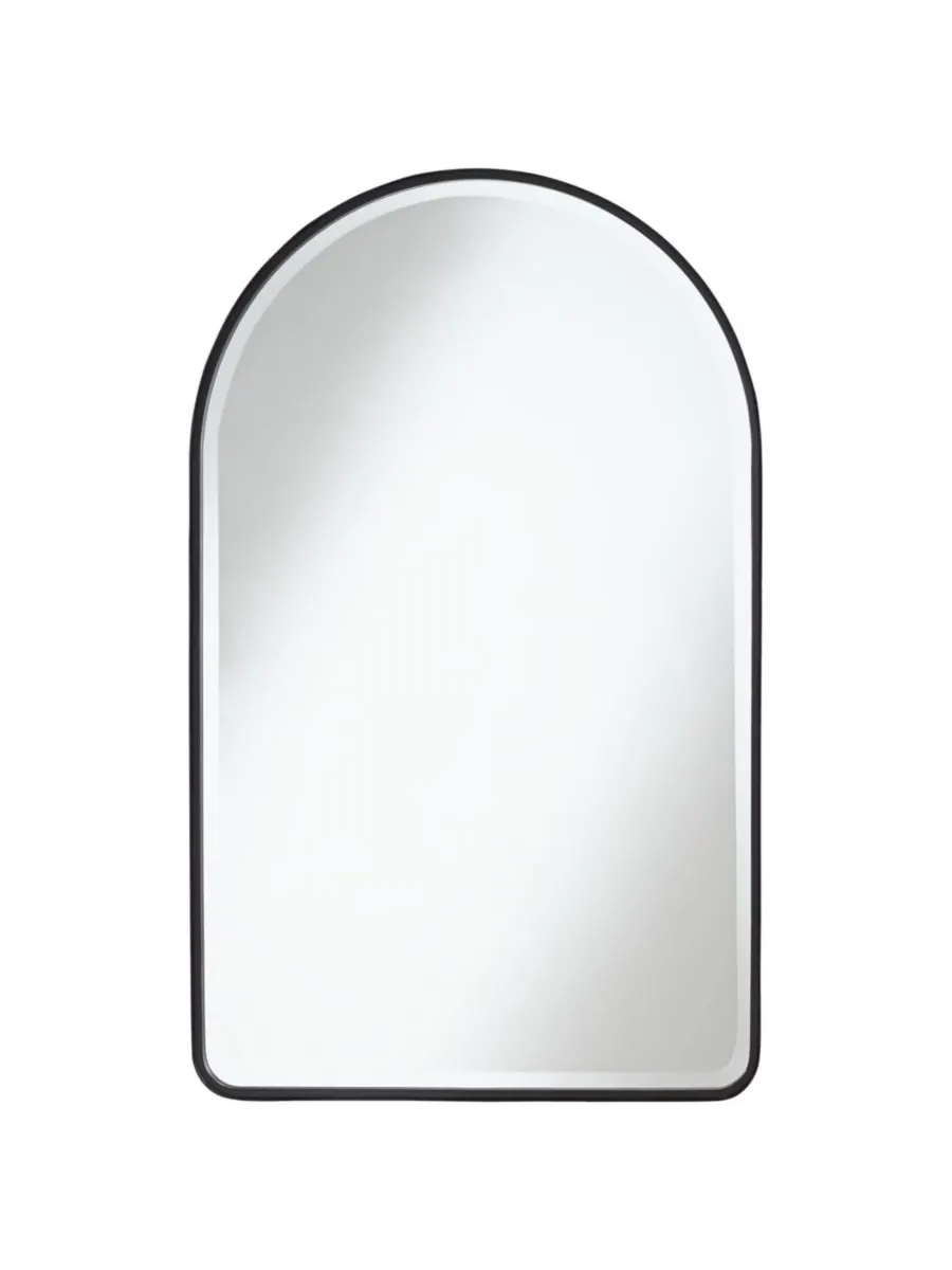 Uttermost Декоративное настенное зеркало Clara Arch Top для ванной комнаты, современная рама из