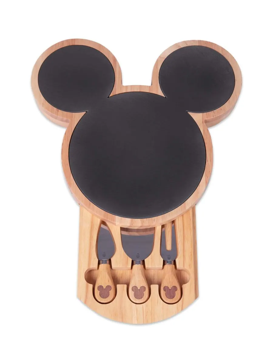 Набор для закусок из сланца с изображением Микки Мауса от Disney, включающий разделочную доску и