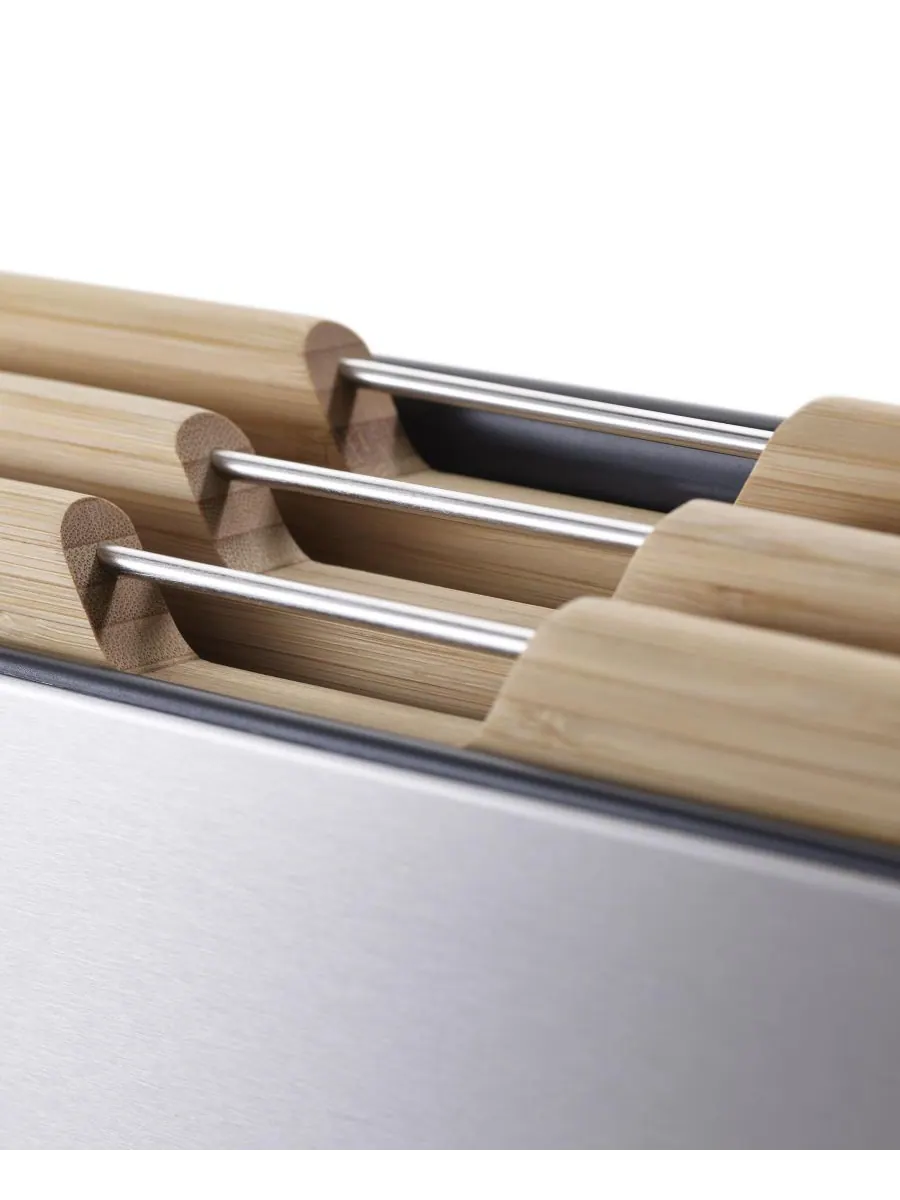 Набор из 3 картонных листов Folio Steel Bamboo Joseph Joseph — изображение 3 из 9, серый