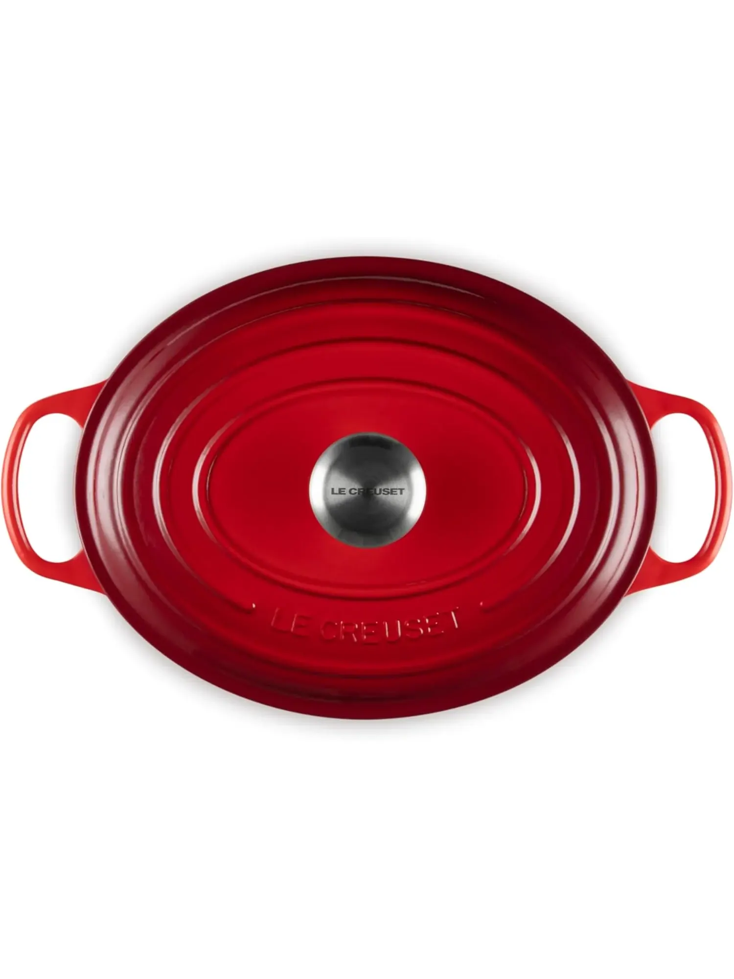 Кастрюля овальная Le Creuset Signature, 4,7 л, 29 см — изображение 2 из 7, вишневый