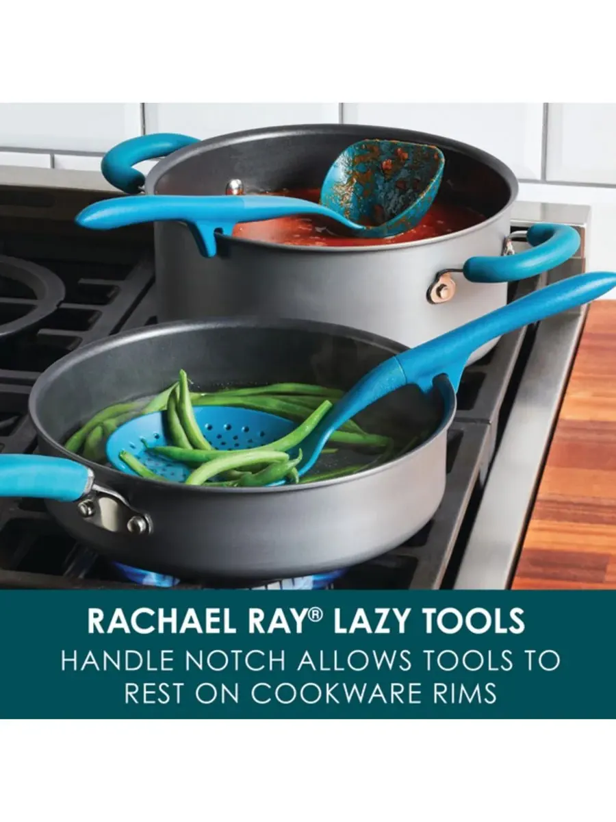 Набор кухонных принадлежностей Lazy Tool из 2 предметов Rachael Ray — изображение 2 из 9, бирюзовый