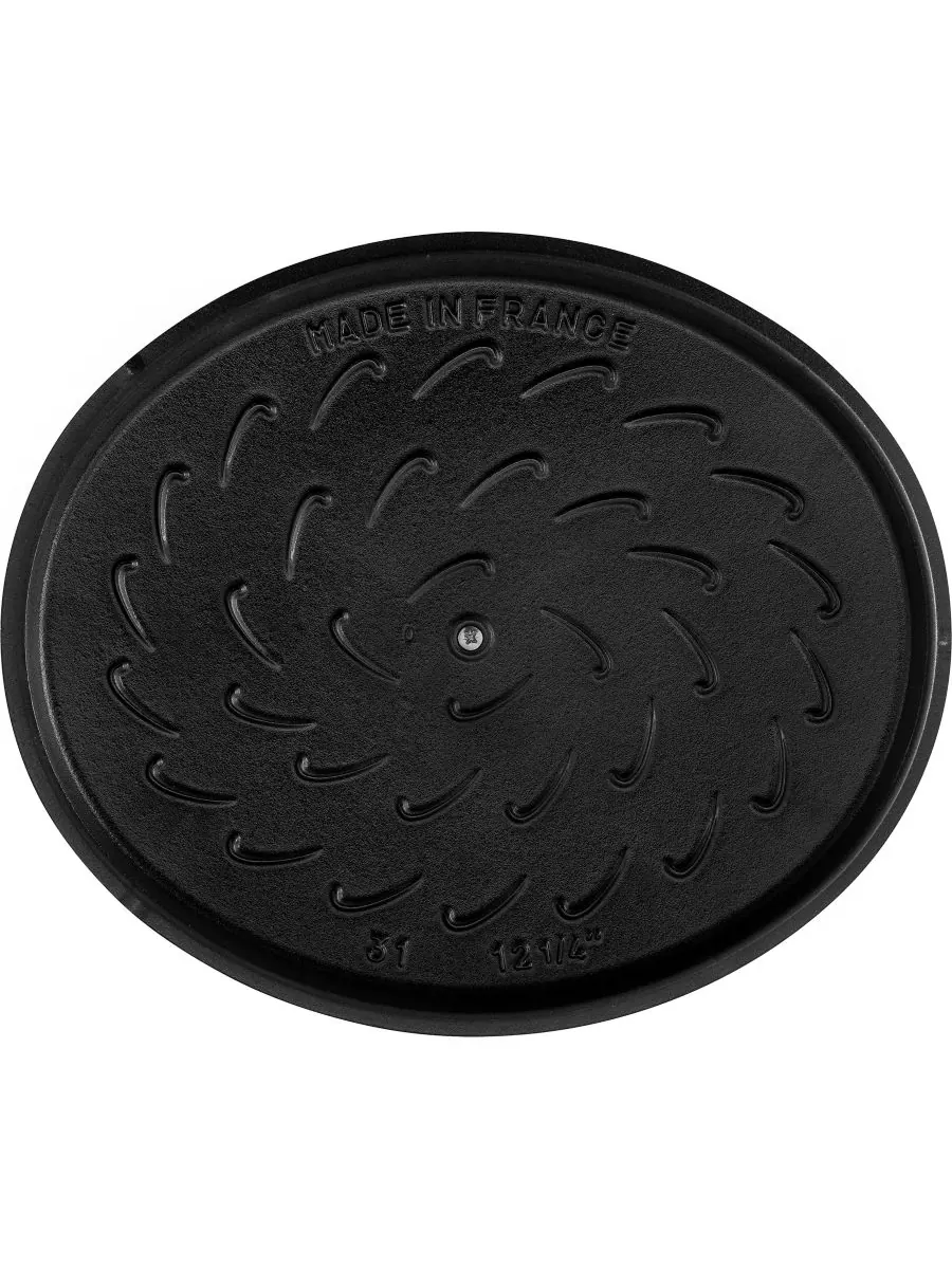 Овальная чугунная утятница Staub Wide, 31 см, 5.9 л — изображение 6 из 9, желтый