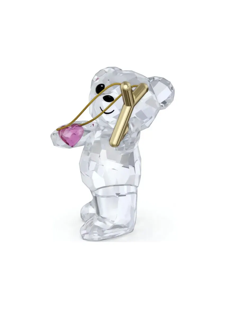 Фигурка медвежонка Криса «Шлю тебе любовь» Swarovski — изображение 2 из 4, белый/прозрачный