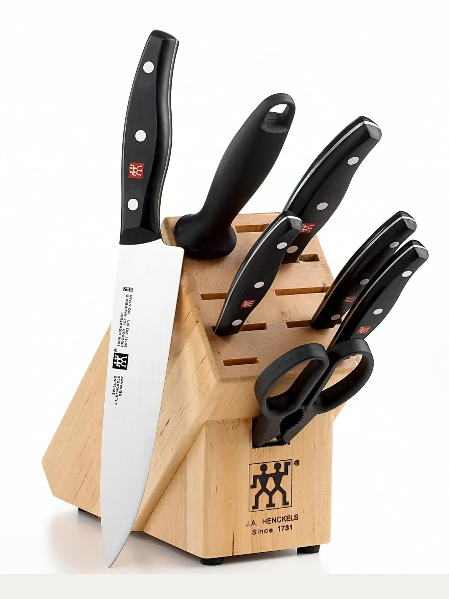 Набор кухонных ножей в блоке Zwilling Twin Signature, 8 предметов