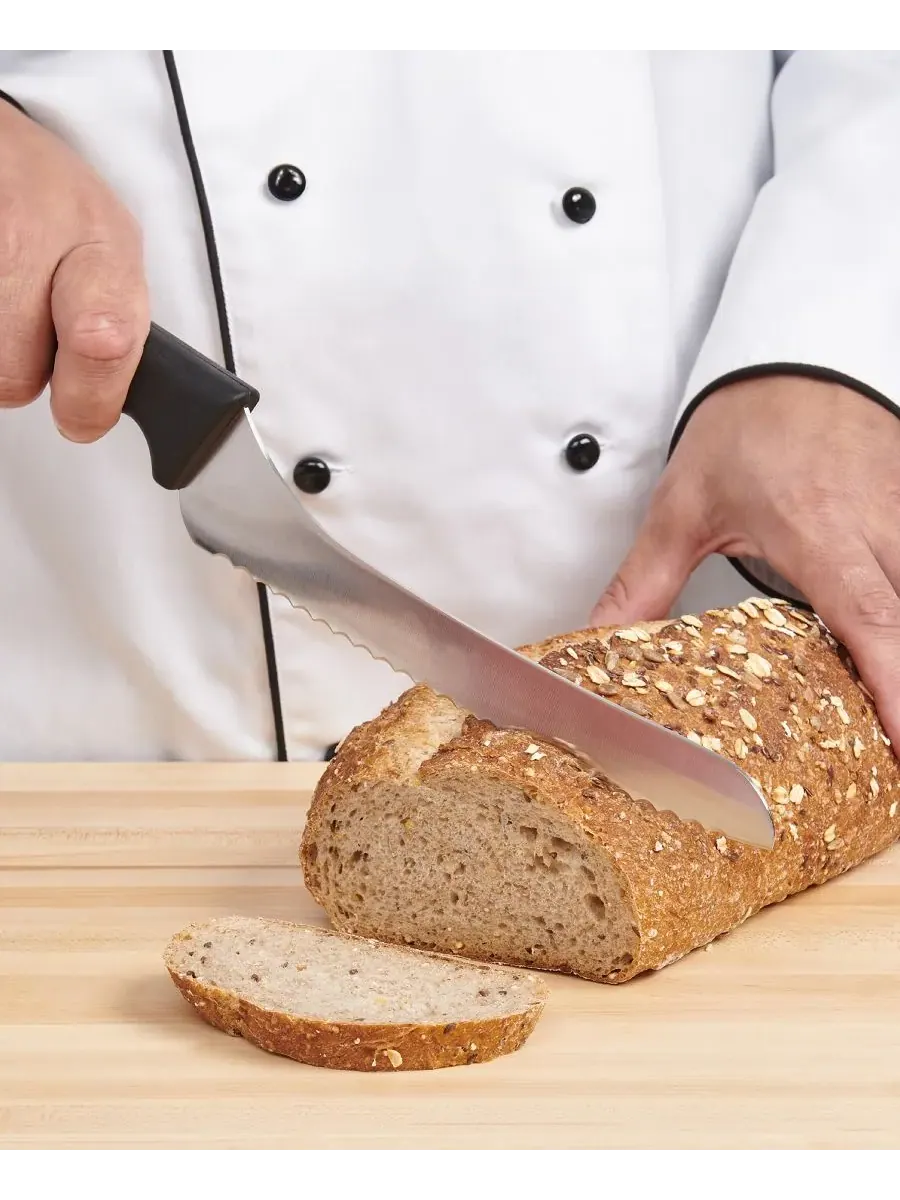 Хлебный нож Cutlery-Pro 23 см с мягкой рукояткой и смещенным зубчатым лезвием Cat Cora — изображение 3 из 4