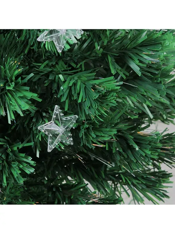 4-Футовая искусственная рождественская елка с предварительно подсвеченными оптоволоконными лампами — изображение 3 из 3